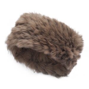 Women Rabbit Fur Headband Cold Weather Hair Band Stretchy Winter Earwarmer new